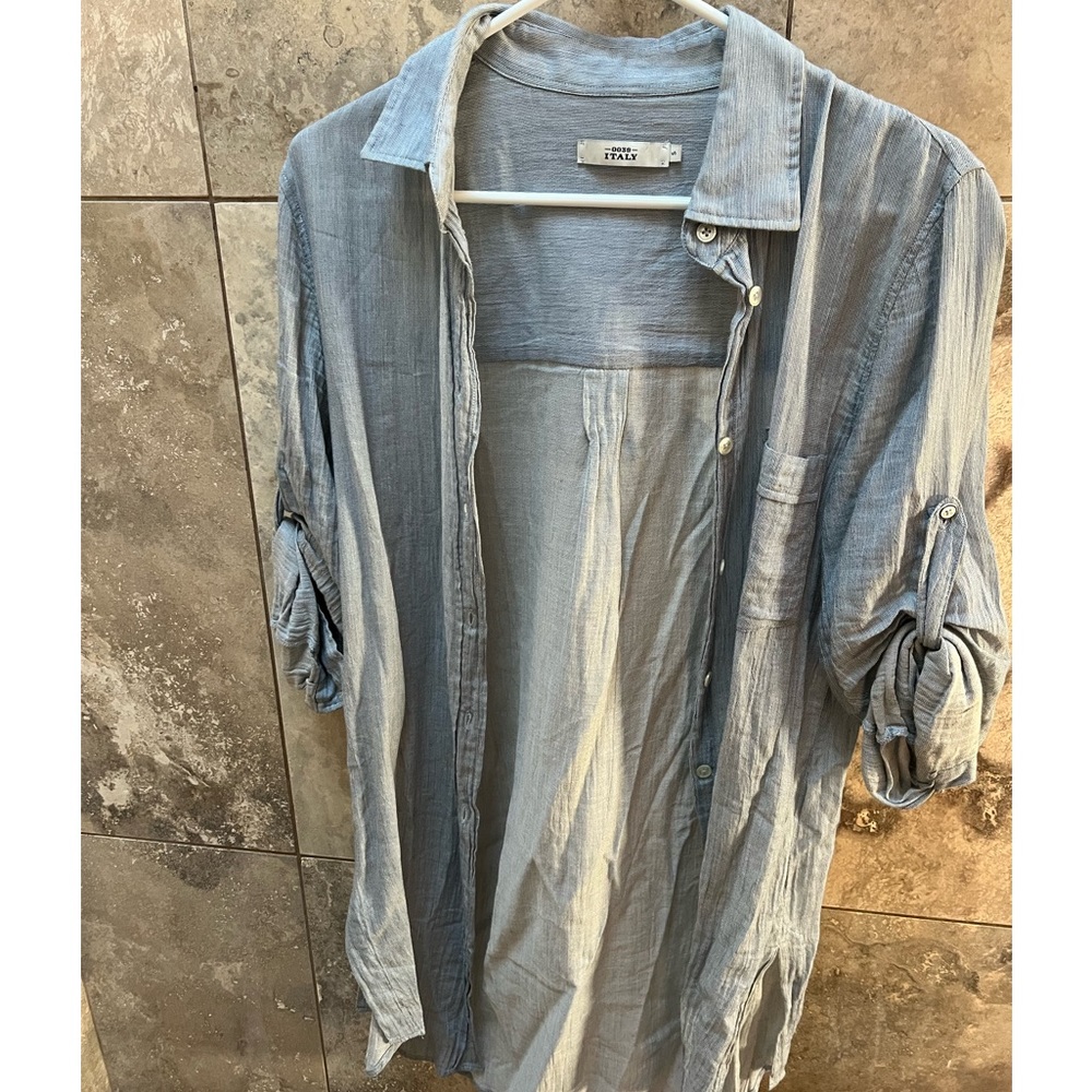 Long Italian linen shirt